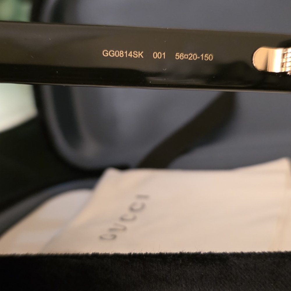 Gucci Black Cat-Eye Sunglasses 56mm - Picture 6 of 10